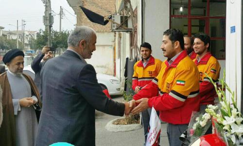 ادای احترام مسئولان ارشد قضایی گلستان به آتش نشانان