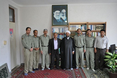 دیدار پرسنل مجموعه محیط زیست بندرترکمن و گمیشان با امام جمعه بندرترکمن