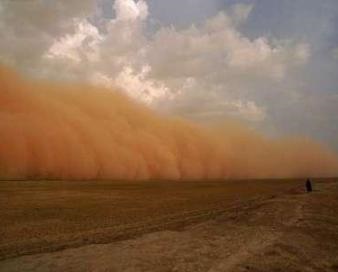 استان گلستان گرفتار در پديده مخاطره آميز ريزگردها