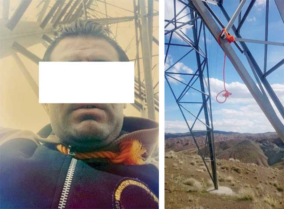 مرد جوان قبل از خودکشی با طناب دار سلفی گرفت+عکس 
