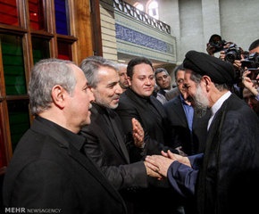 گزارش تصویری از حضور شخصیتهای سیاسی درمراسم ختم والده نوبخت