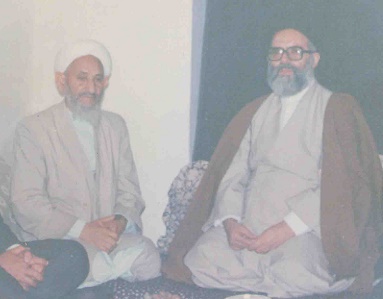 عکس مرحوم آیت الله طاهری وعالم فرزانه جناب حاج یار محمد آخوند نظری