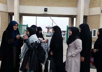 گزارش تصویری از اعزام 225 دانشجو دختر به اردوی راهیان نور