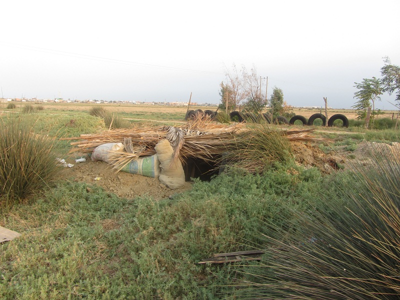 بندرترکمن / ساخت محل جدید تجمع معتادین به سبک جدید !!!