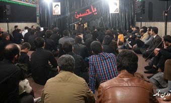 تصاویر/ سوگواری جوانان علی آبادی در محفل عاشوراییان