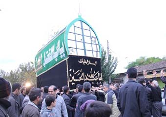 تصاویر/ مراسم نخل پوشان در علی آبادکتول برگزار شد