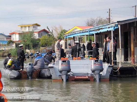بسیج نیروهای بندرانزلی،برای پیدا کردن جسد شادی سرخیل