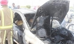 اقدام سریع آتشنشانان مانع از وقوع حادثهای هولناک و انفجار خودور پژو 206 شد.