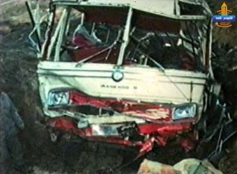 کشته براثر سقوط اتوبوس بسیجیان گنبدی به دره +تصاویر