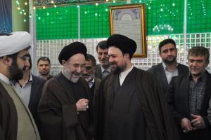 استقبال حجت الاسلام حسن خمینی از محمد خاتمی یکی از سران فتنه و مرتبطین با جرج سوروس