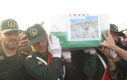 تشییع پیکر پاک شهید مدافع حرم در گرگان