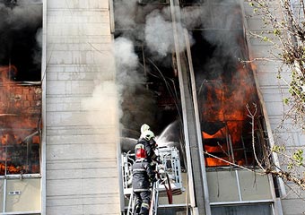 آتشسوزی در بیمه توسعه تعاون گرگان