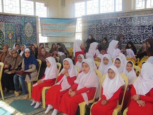 جشن تکلیف عبادت و بندگی دختران مدرسه شاهد بندرترکمن + تصاویر
