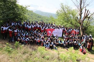 همایش جنگل نوردی اعضای جوان هلال احمر گلستان برگزار شد