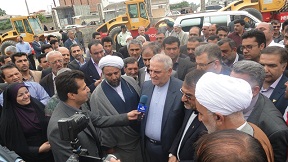 تصاویر/ مراسم کلنگ زنی بزرگترين بازسازی مسیر ریلی گلستان