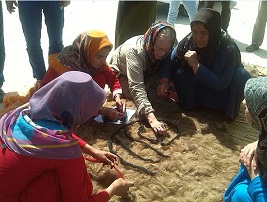 بازدید یک فعال زن هلندی از مراوه تپه