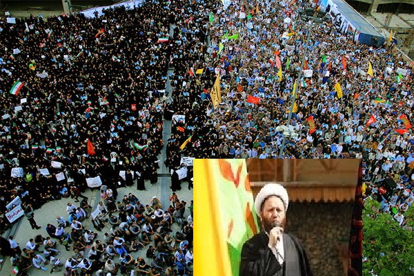 گزارش تصویری// سنگ تمام حسن زاده رئیس انصارحزب ا... استان گلستان در مشهد برای تجمع گسترده «ما اجازه نمی دهیم»