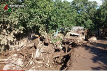 تصاویر دلخراش از سیل در روستای سیجان چالوس