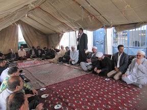 تصویر/حضور فرماندار و جمعی از مسئولان شهرستان بندرگز در آیین ترحیم حاجیه مرجان نازقلیچی فرماندار فقید بندرترکمن