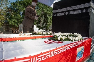 پیکر مطهر رجب محمد مغفوری از جان باختگان فاجعه  منا در بندرترکمن تشییع شد 