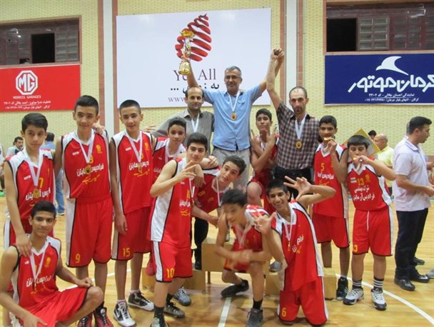 گلستان قهرمان بسکتبال نونهالان ایران