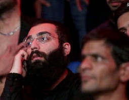 عکس/ خواننده زیرزمینی در هیئت رضا هلالی