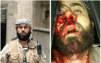 کشته شدن حمد خطیب فرمانده جبهه النصره بدست مدافعان حرم +عکس(18+) 