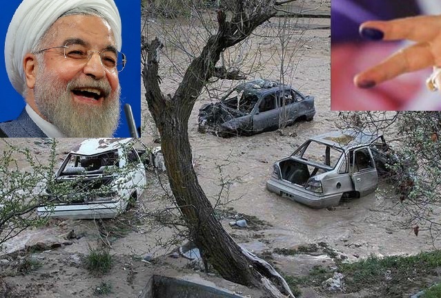 ده ها نفر در سیل و ویرانی جان باختند حامیان دولت تنها و تنها به فکر انتخابات هستند