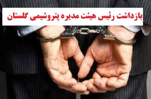 بازداشت کامیاب رئیس هیئت مدیره پتروشیمی گلستان