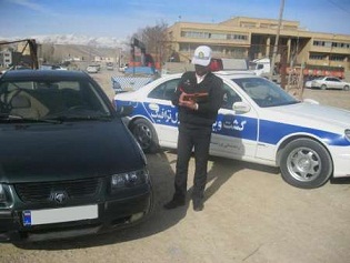 سمند با خلافی بیش از 23 میلیون در محور آزاد شهر توقیف شد