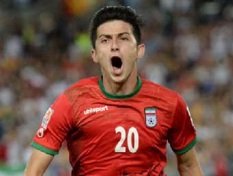 استقبال از سردار آزمون بازیکن ارزشمند تیم ملی ایران