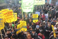 گزارش تصویری از برگزاری راهپیمایی یوم الله دهه فجر در گمیشان 