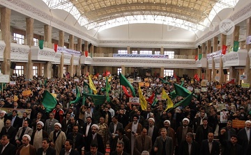 گزارش تصویری ازخروش امت حزب ا...گرگان به عشق رهبری /  آیت ا... نورمفیدی غایب بزرگ این مراسم 