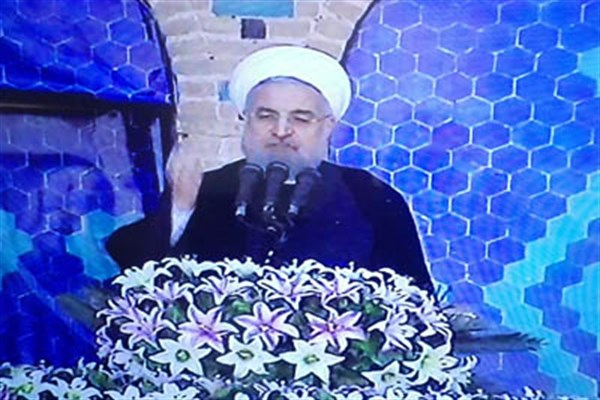 سخنرانی عجیب روحانی در یزد!!/ انتخابات 7 اسفند پیروزی میانه روی بر افراط بود!/دولت قبل هیچ اشتغالی ایجاد نکرد!/قول روحانی به یزدی ها